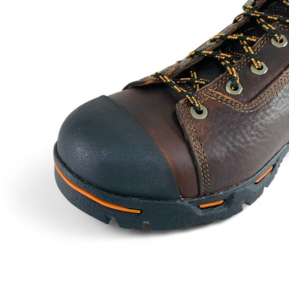 Timberland PRO Endurance 6" Steel Safety Toe Men's Brown Work Boots TB052562214 - Picture 11 of 13